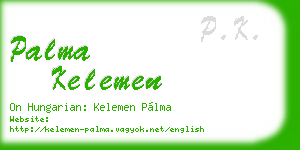 palma kelemen business card